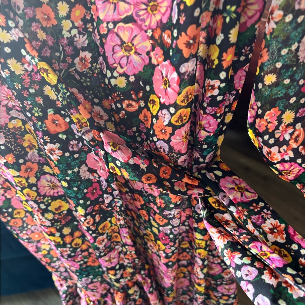 Italian wrap S Heach floral dress, size S